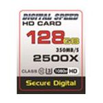 Digital Speed 2500X 128GB Professional High Speed Mach III 350MB/s Error Free (SDHC) HD Memory Card Class 10