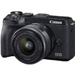 Canon EOS M6 Mark II Mirrorless Digital Camera with 15-45mm Lens and EVF-DC2 Viewfinder (Black)